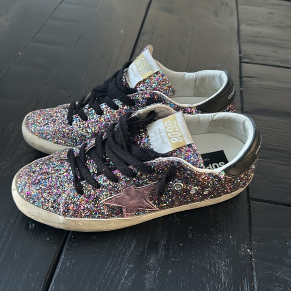 Golden Goose Super-Star low top glitter sneaker - Picture 3 of 5